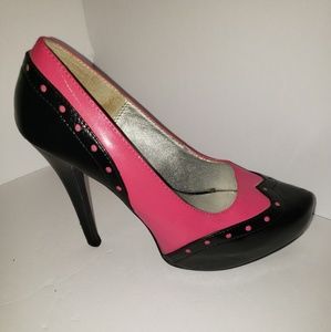Hot Pink and Black Charlotte Russe Heels